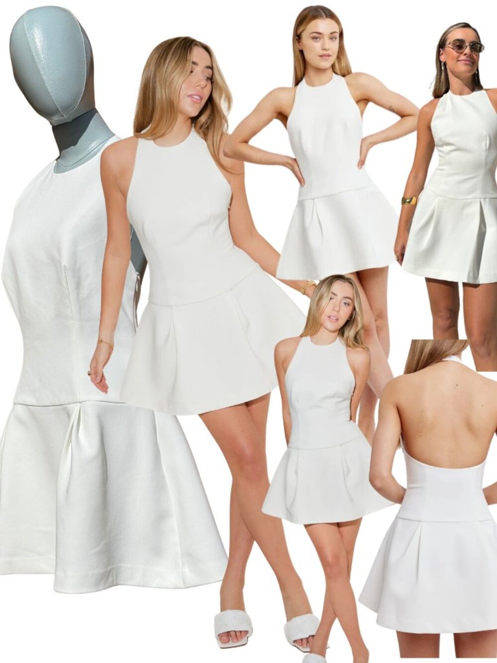 🆕 ODD MUSE 🧿 NWOT The Ultimate Muse Dropped Hem Mini, White - Sz L